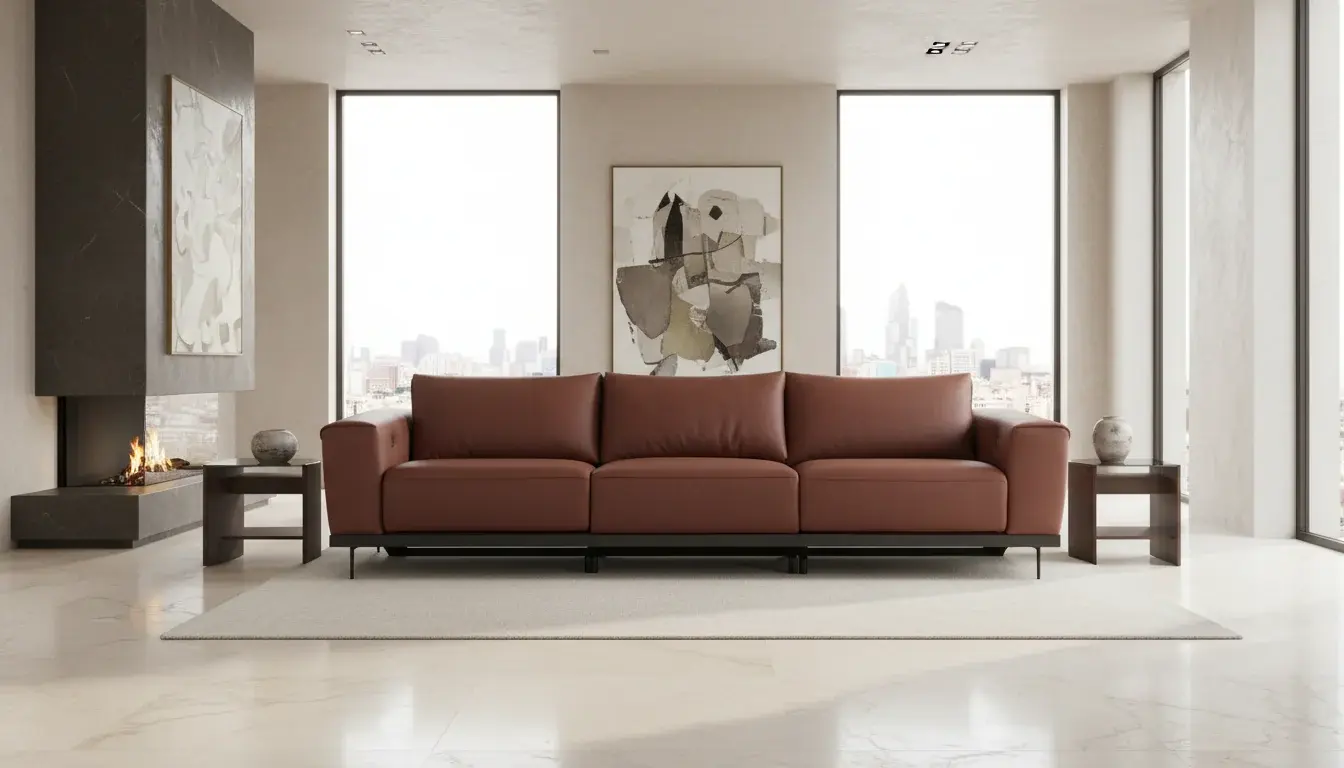 AW2310-D Leather Recliner Sofa