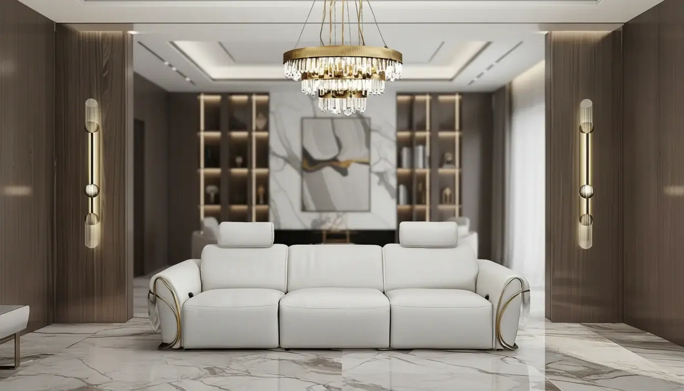 AW2501 Leather Recliner Sofa