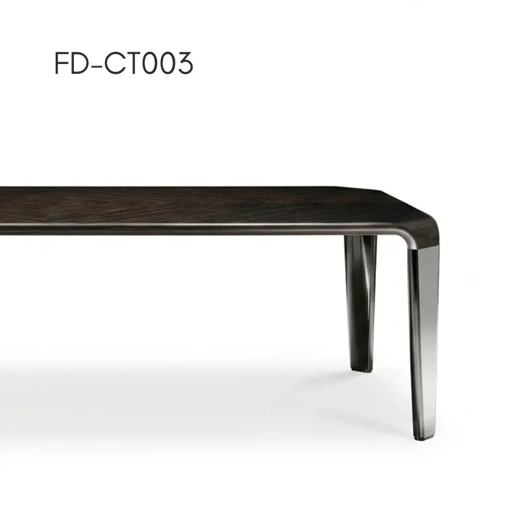 FD-CT003 Marble Dining Table — detail view