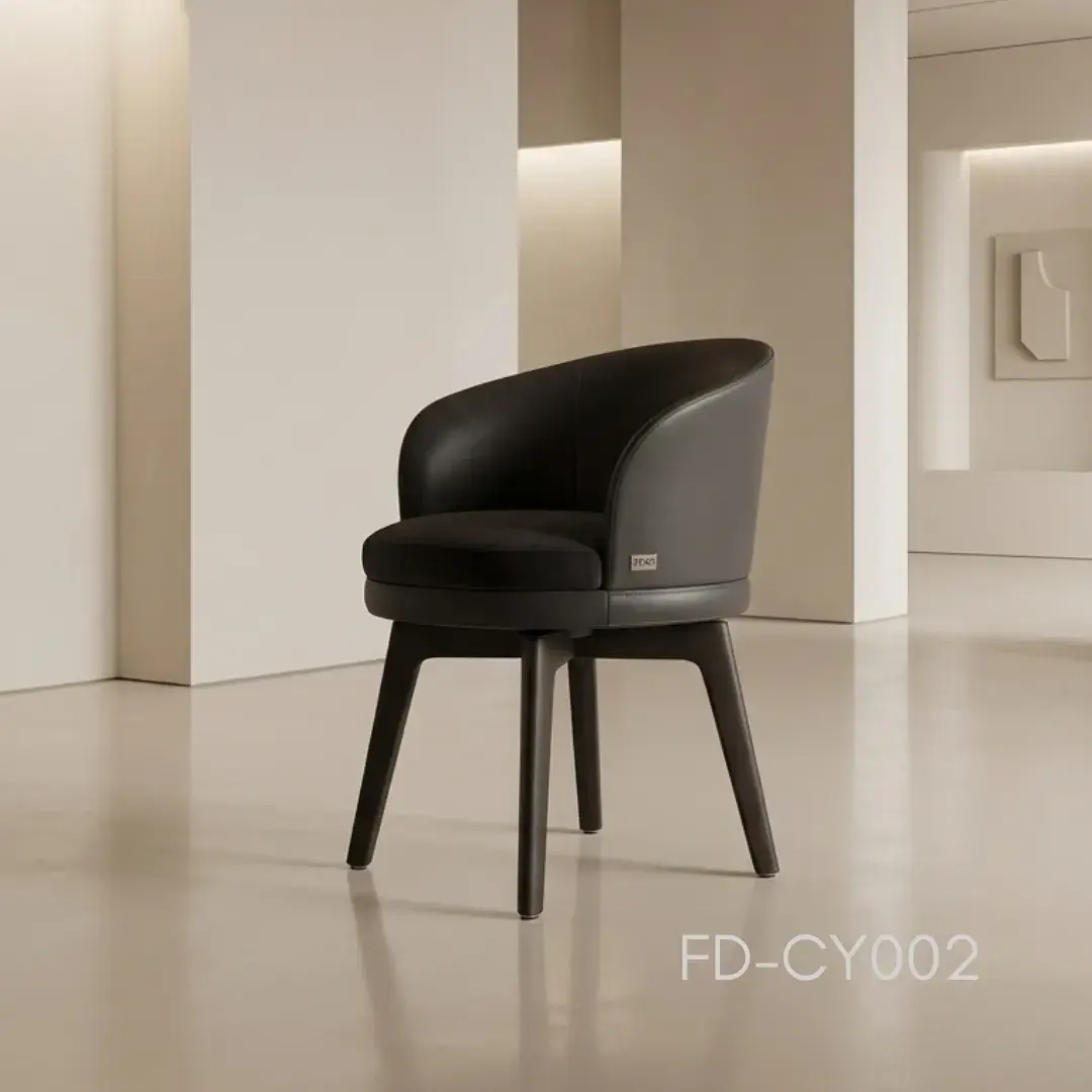 Barrel Back Dining Chair — Italian barrel-back, lumbar-supportive. thumbnail 2