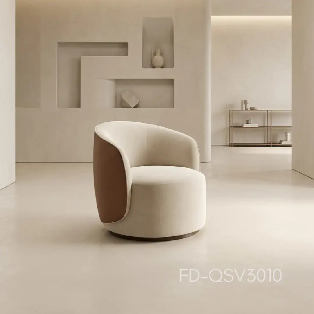 Italian-Inspired Accent Chair — Italian-inspired fabric accent. thumbnail 2