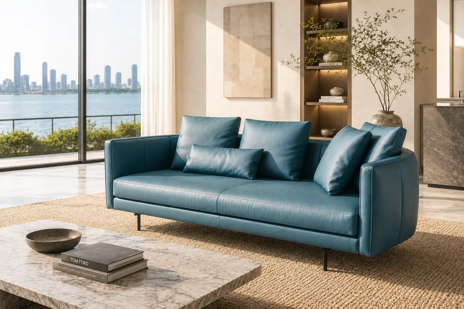 LM295 Velvet Sofa