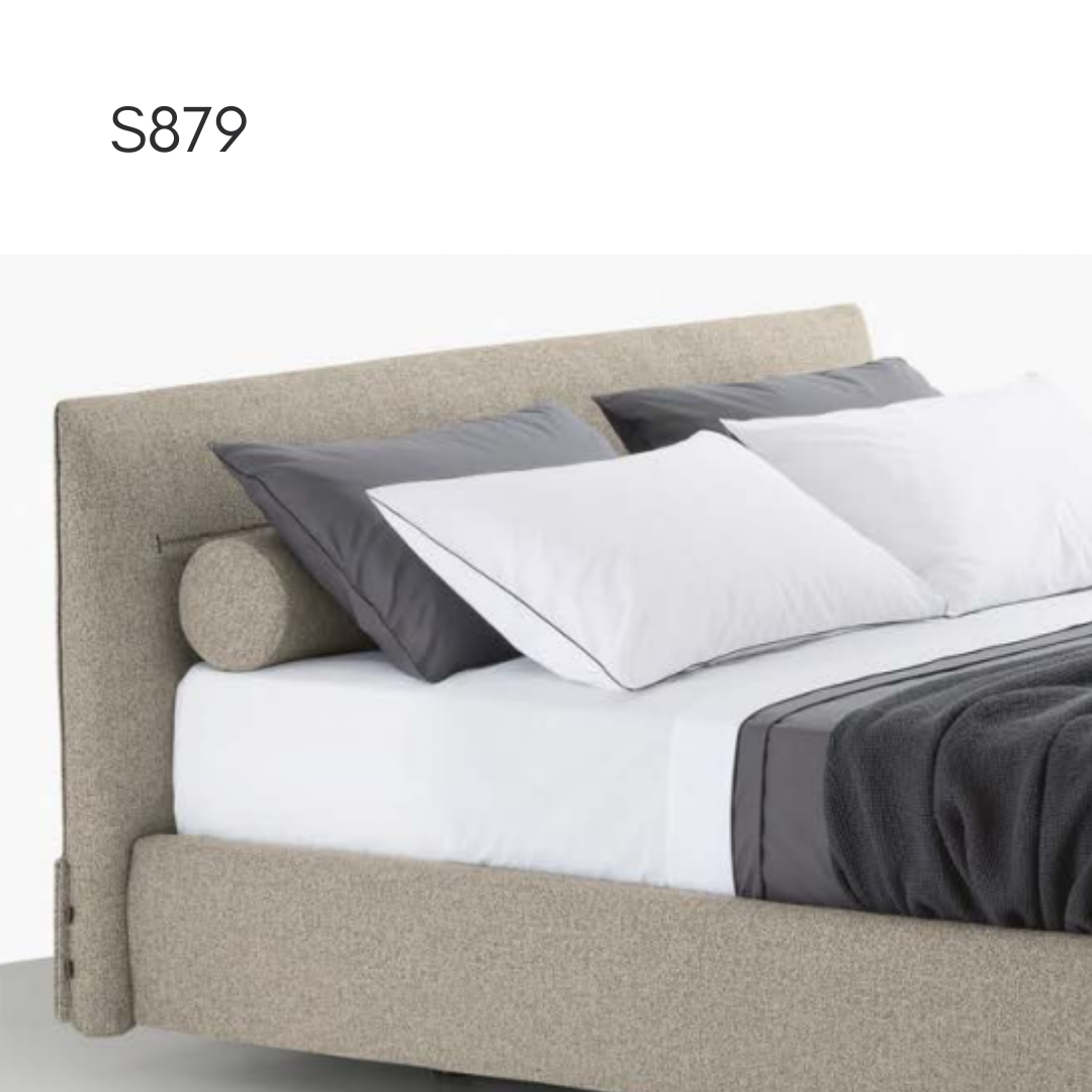 S879 Fabric Bed — lifestyle