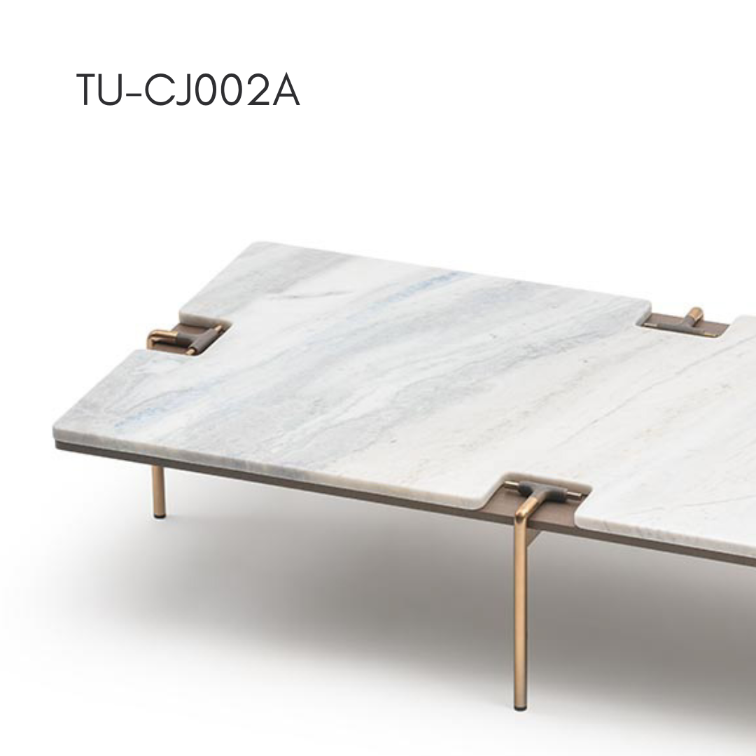 TU-CJ002A Marble Coffee Table — detail view