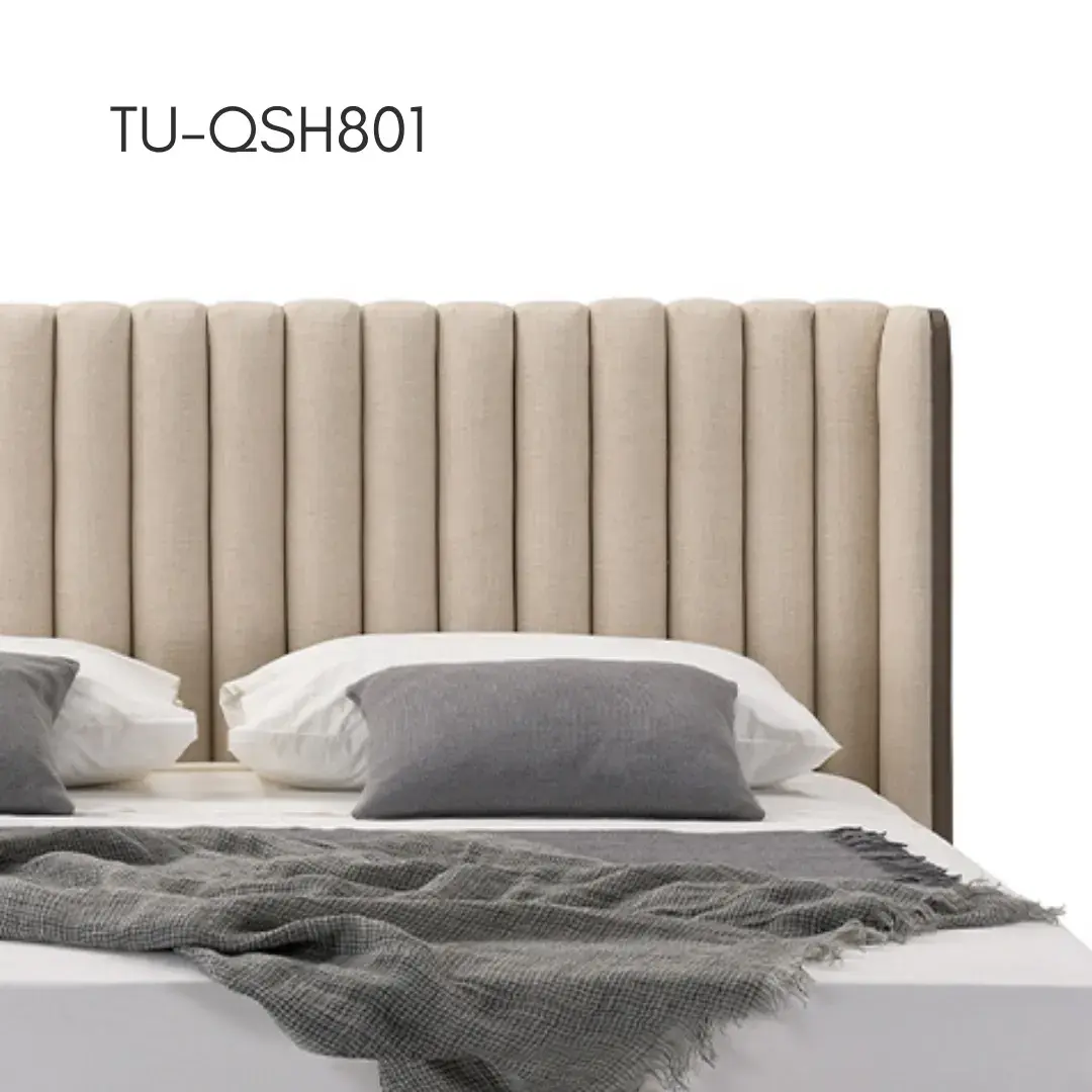 Upholstered Luxury Bed — Italian-influence luxury bed. thumbnail 3