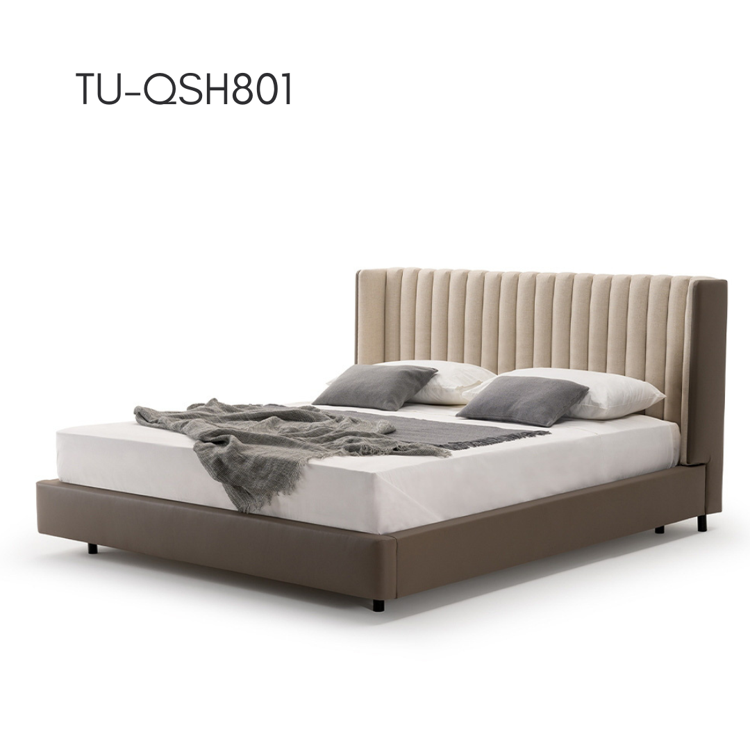 Canale Upholstered Bed — lifestyle