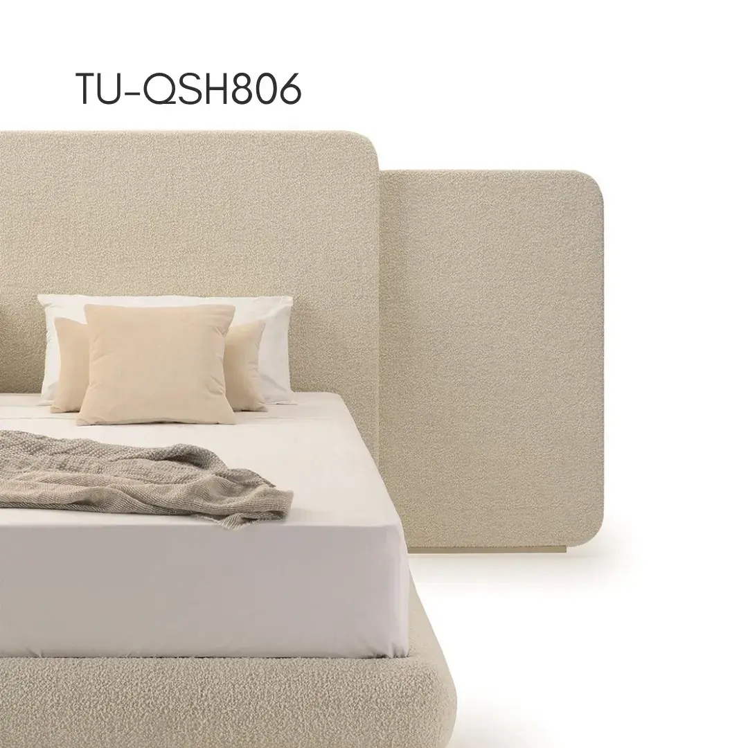 Luxury Upholstered Bed — Luxury upholstered Italian silhouette. thumbnail 3