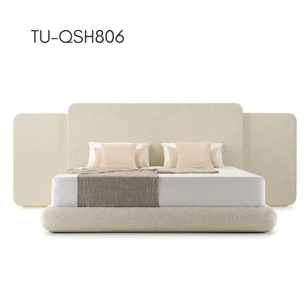 Luxury Upholstered Bed — Luxury upholstered Italian silhouette. thumbnail 5