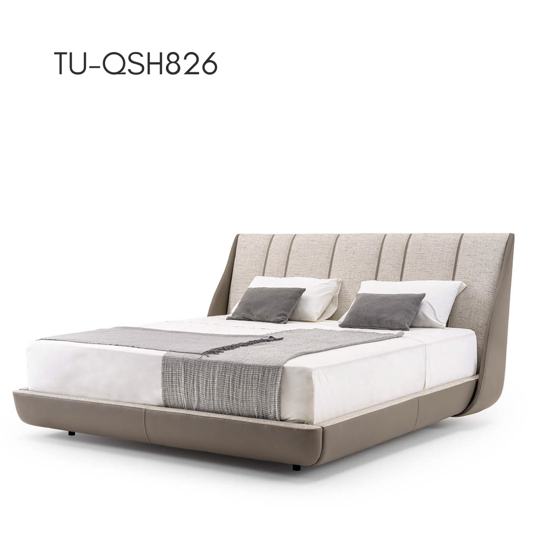 Diagonale Upholstered Bed — detail view