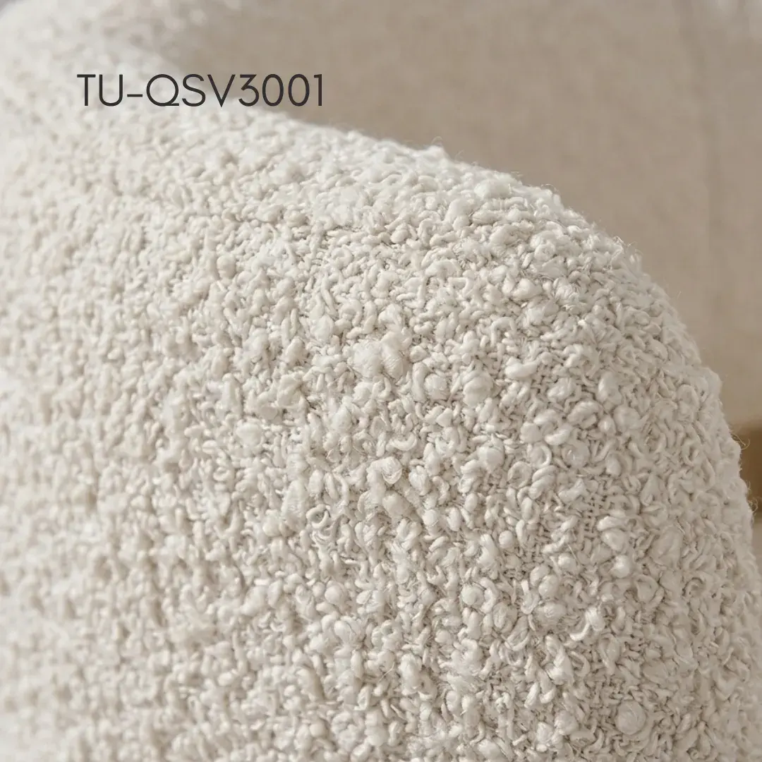 Bouclé Accent Chair — Bouclé texture, Italian form. thumbnail 5