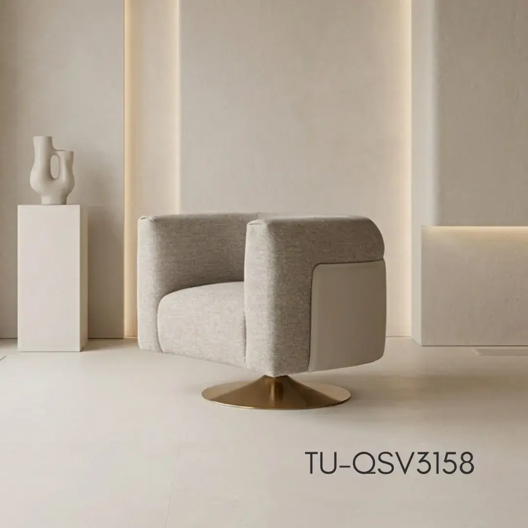 Luxury Accent Chair — Luxury fabric accent. thumbnail 2