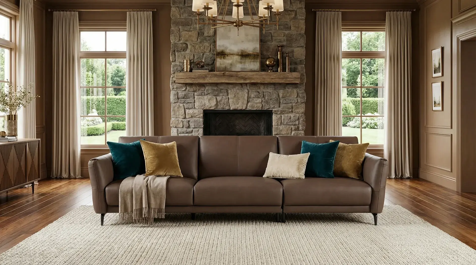 ZY6105H Leather Sofa
