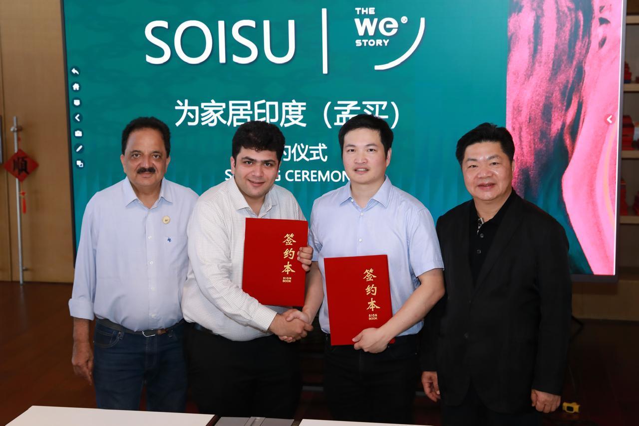 SOISU × We Story official signing ceremony — Rohan Salve and We Story Chairman