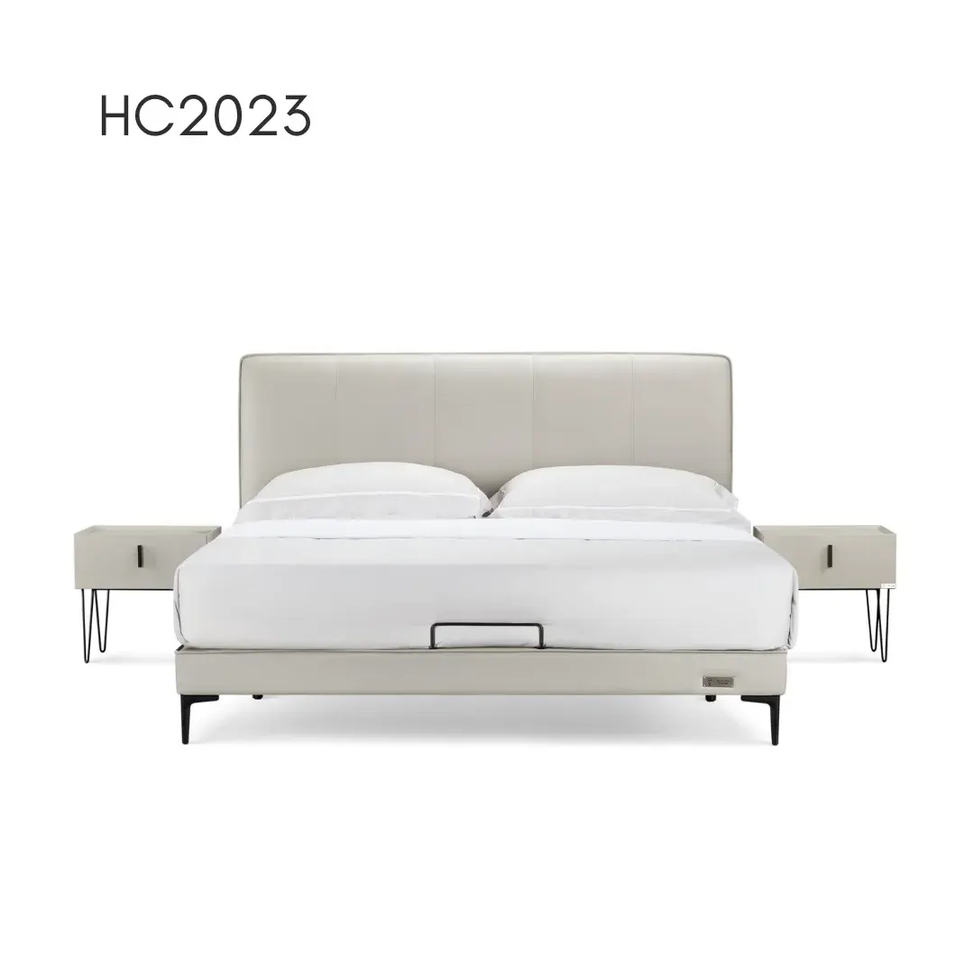 HC2023 Leather Bed — lifestyle