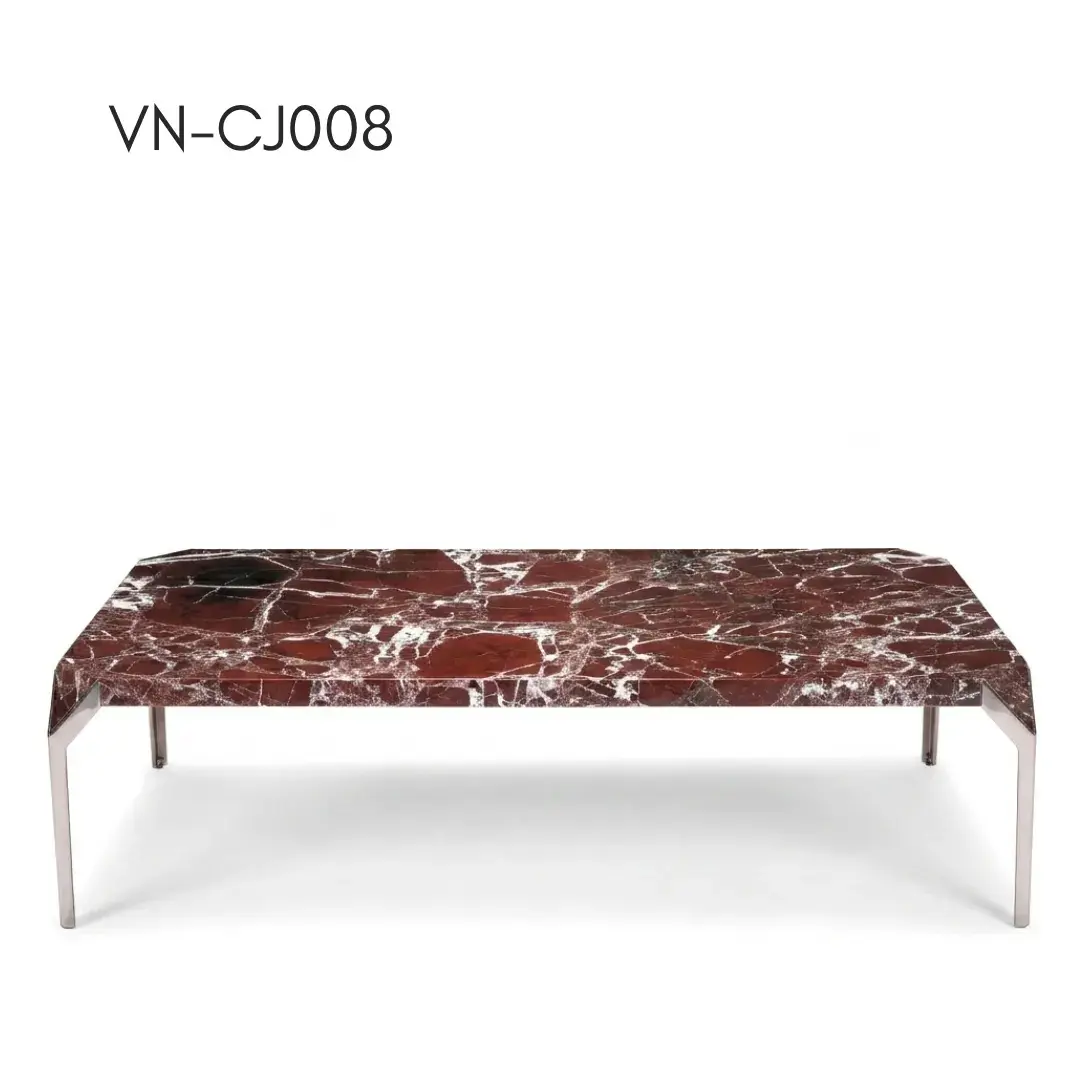 VN-CJ008 Marble Dining Table — detail view