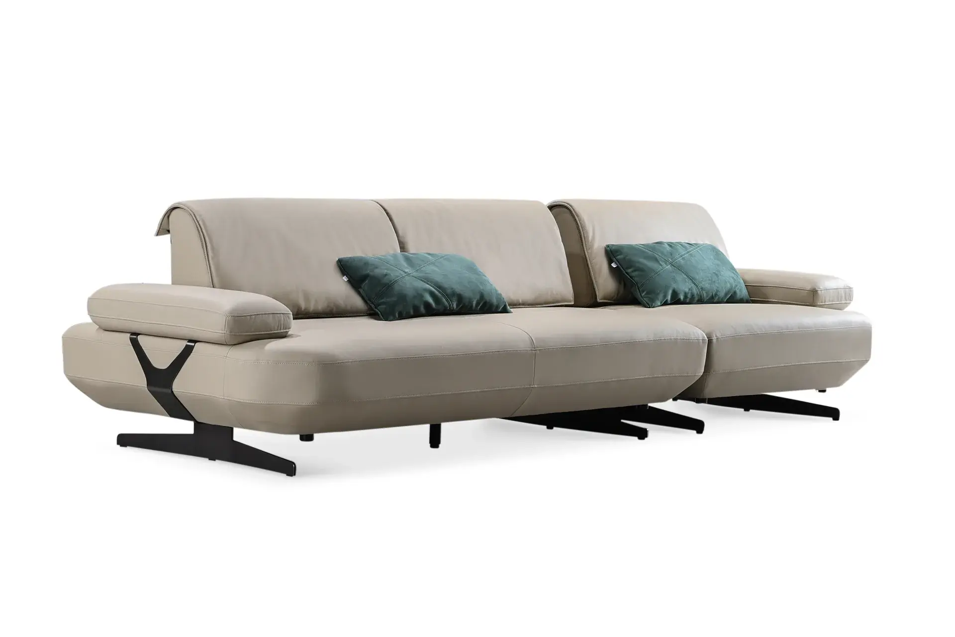 W0087 Leather Sofa — lifestyle
