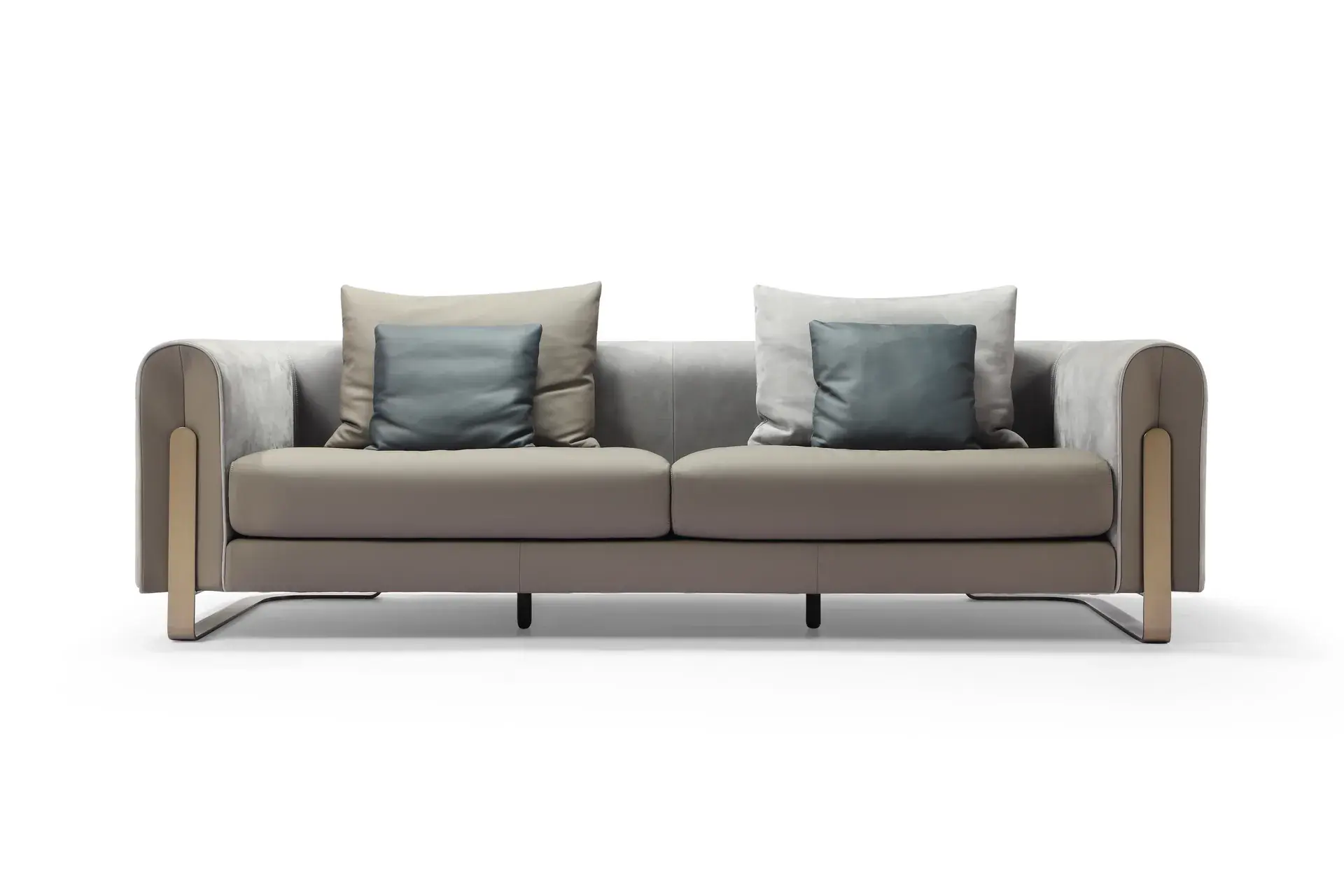 ZSA0004 Leather Sofa — detail view