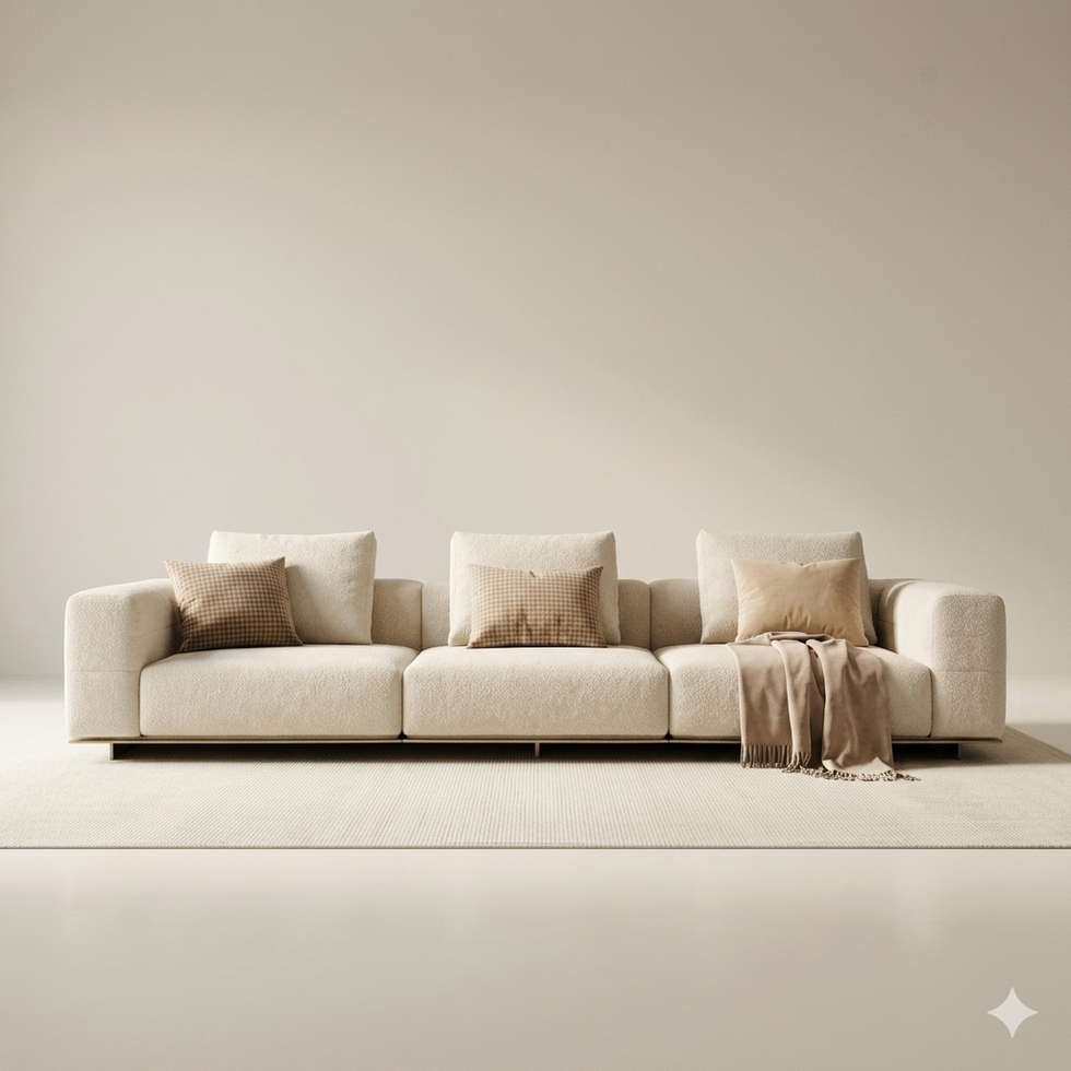 Modular Boucle — Architecture and comfort in precise equilibrium.