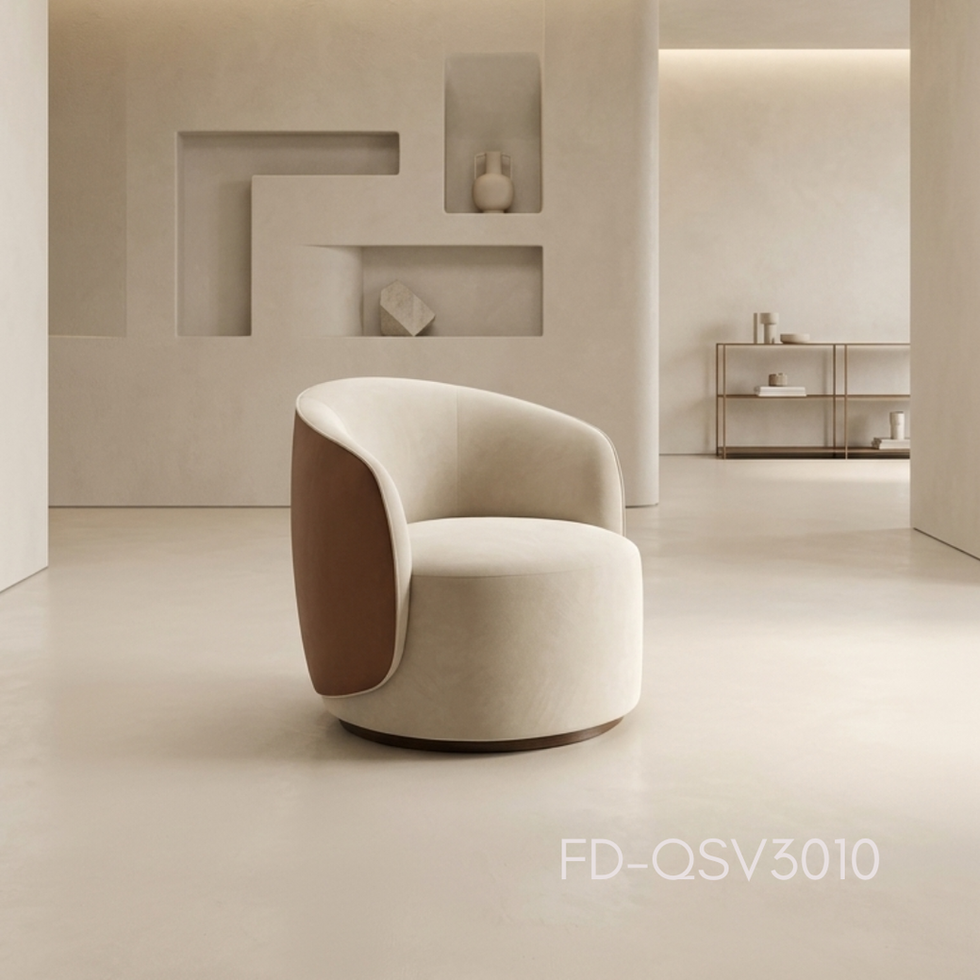 Italian-Inspired Accent Chair — Italian-inspired fabric accent.