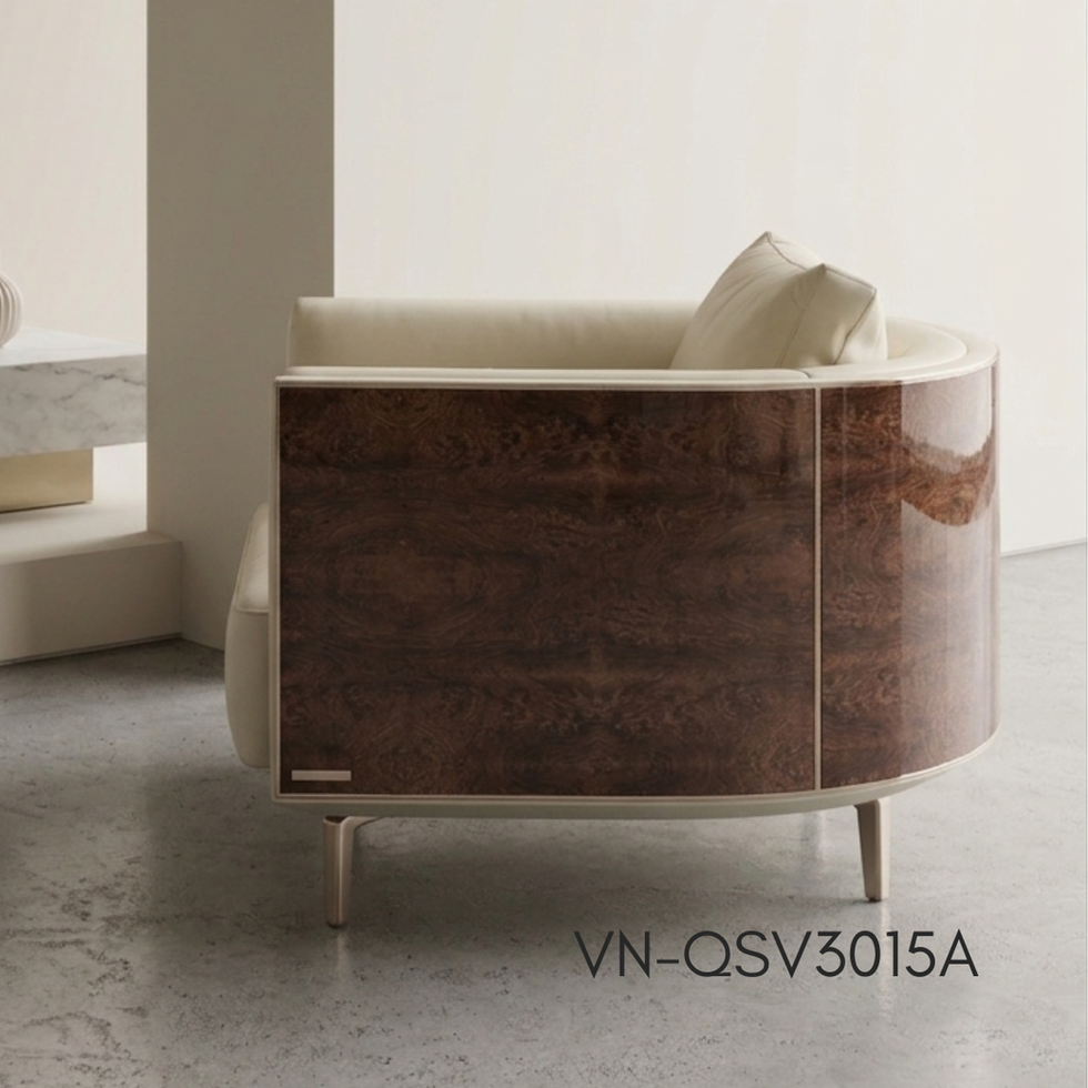 Designer Accent Chair — Italian-designed accent silhouette.